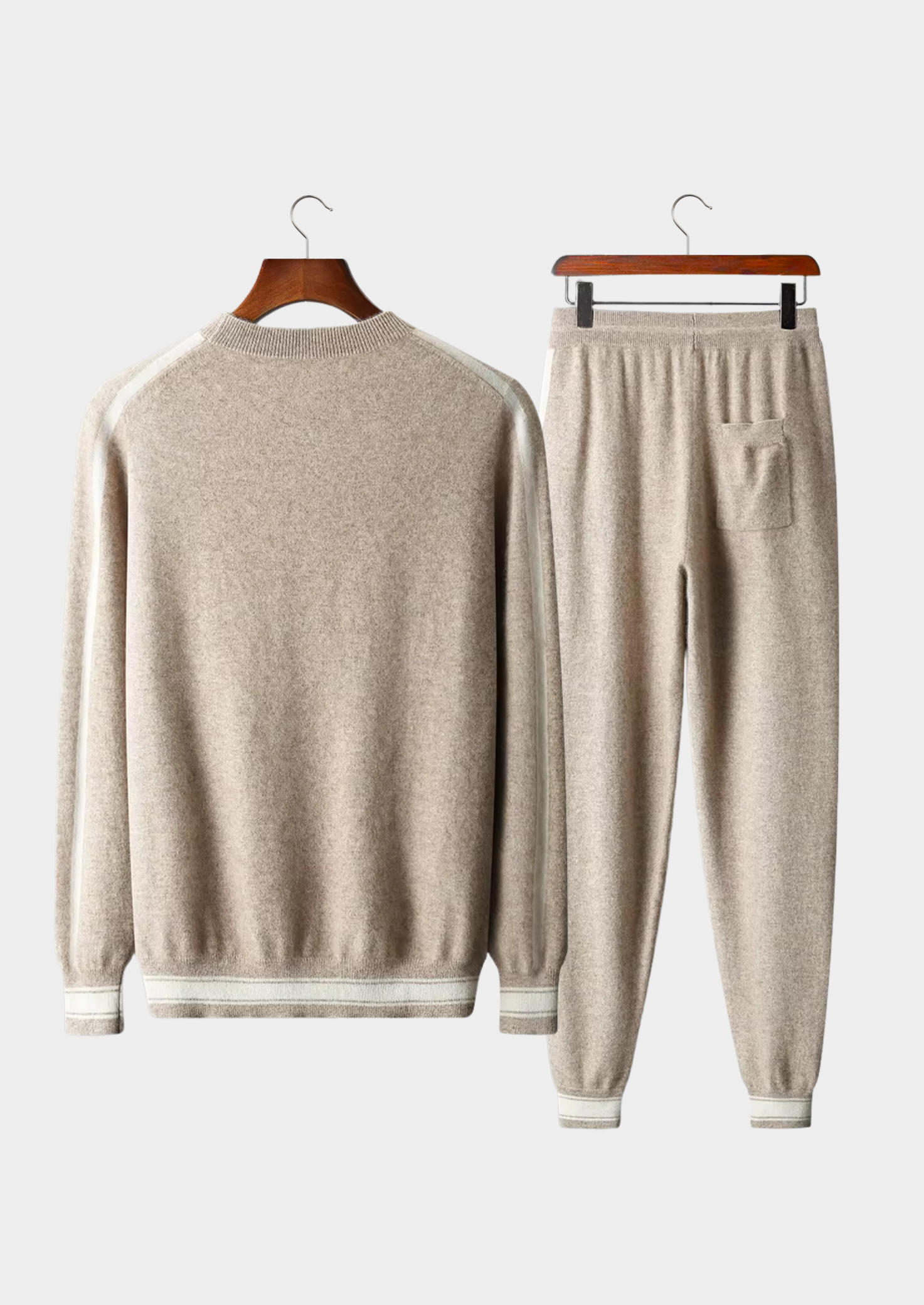 Men’s Two-Piece Sweater Set with Drawstring Pants