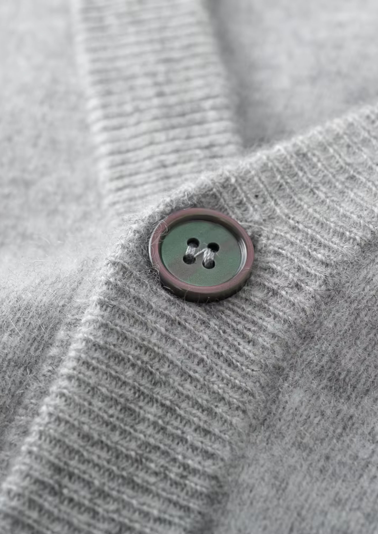 Men’s V-Neck Cardigan with Button Closure