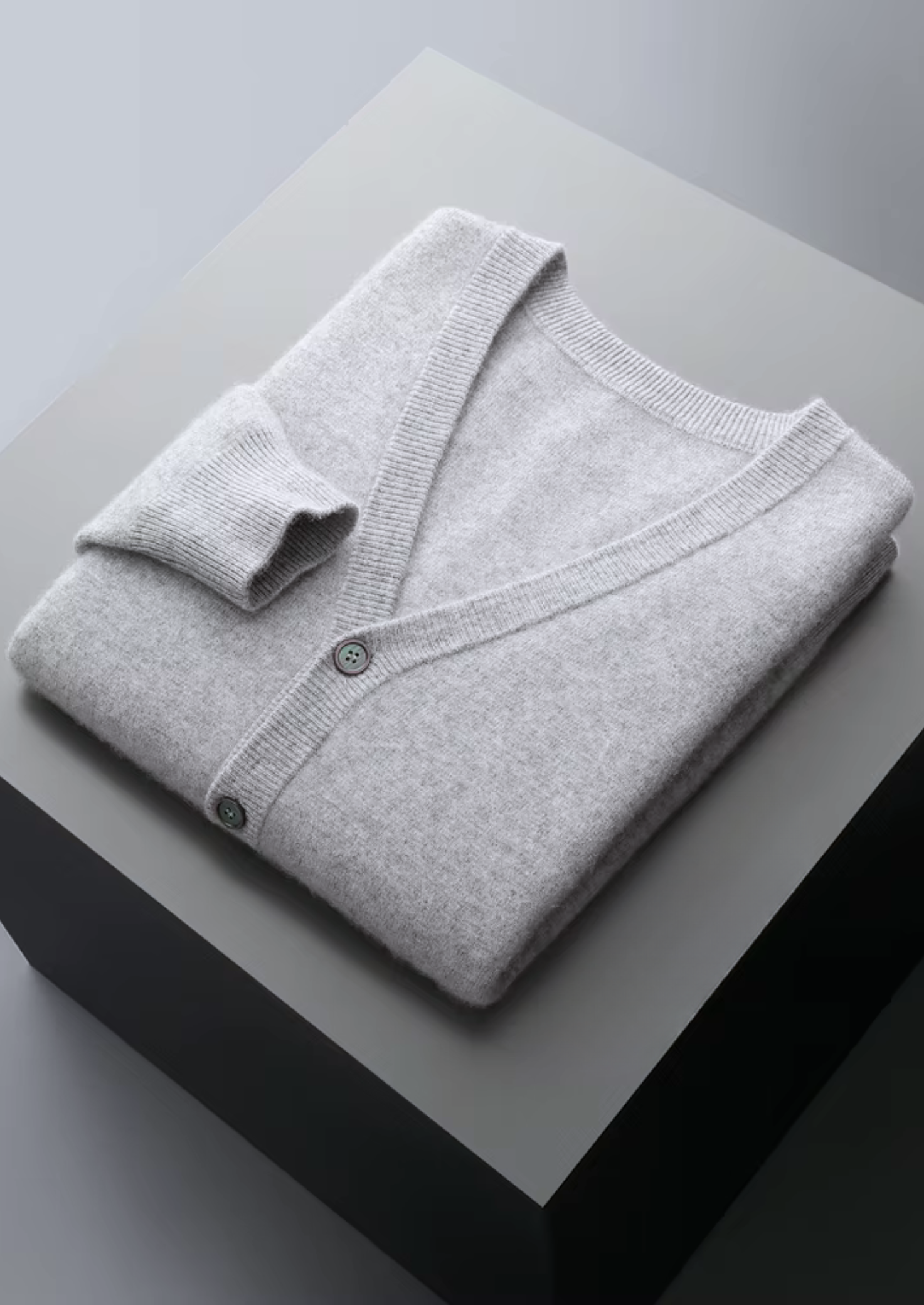 Men’s V-Neck Cardigan with Button Closure