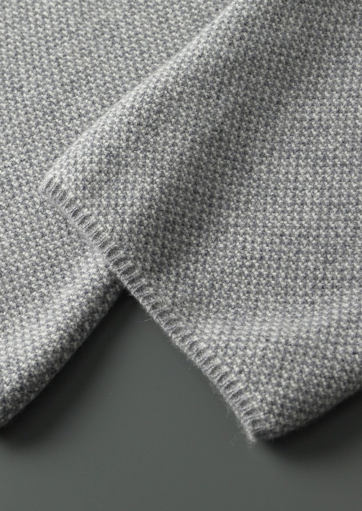 Men’s Wool Knit Hoodie and Pants Set with Jacquard Pattern