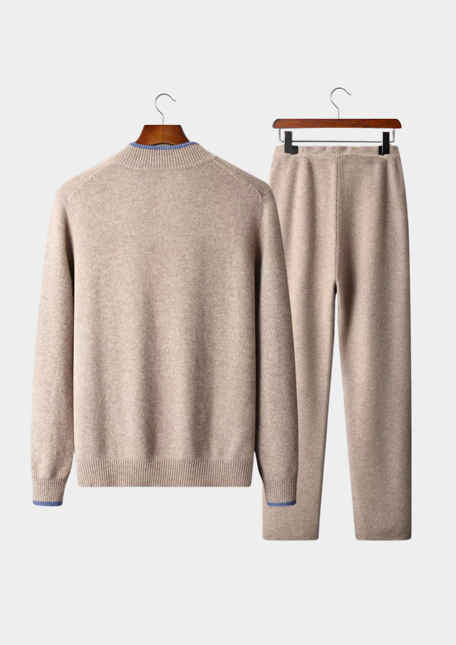 Men’s Zip-Front Sweater Set with Drawstring Pants