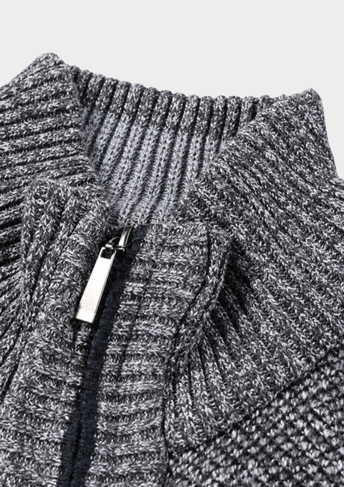 Men's Full-Zip Fleece Knit Cardigan