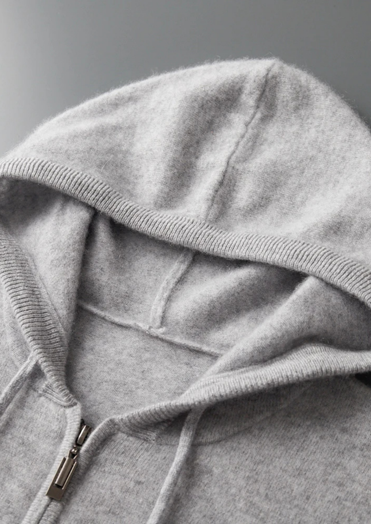 Men's Merino Wool Hooded Cardigan and Wide-Leg Knit Pants Set