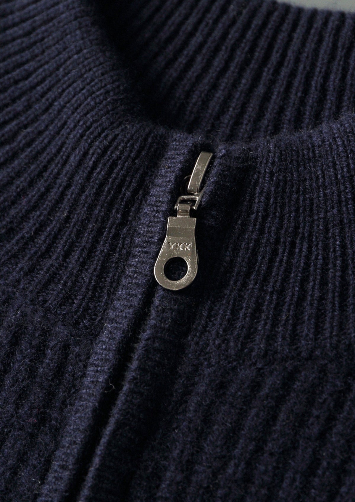 Men's Merino Wool Striped Half-Zip Knit Sweater
