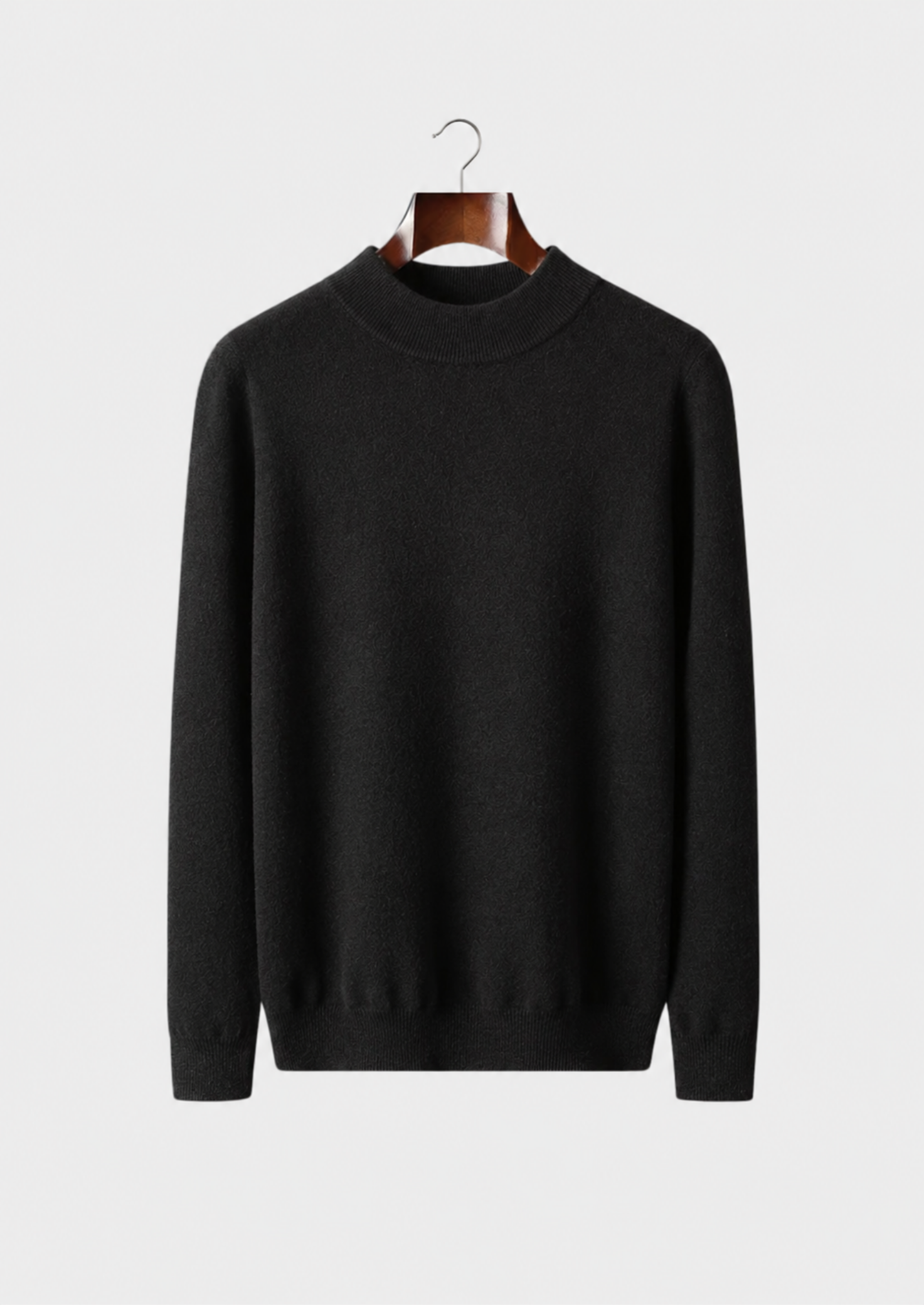 Men’s Mock-Neck Sweater with Long Sleeves