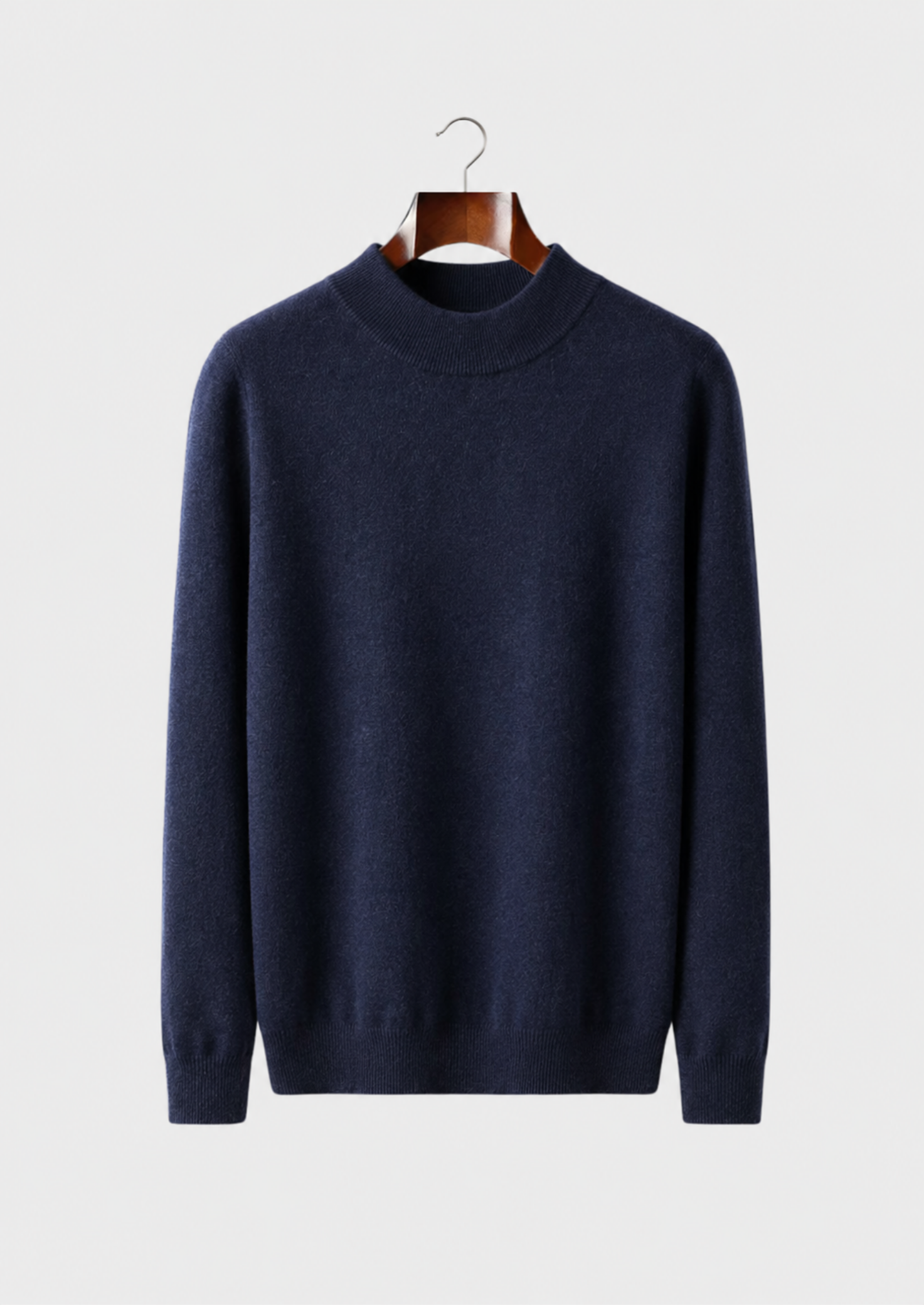 Men’s Mock-Neck Sweater with Long Sleeves