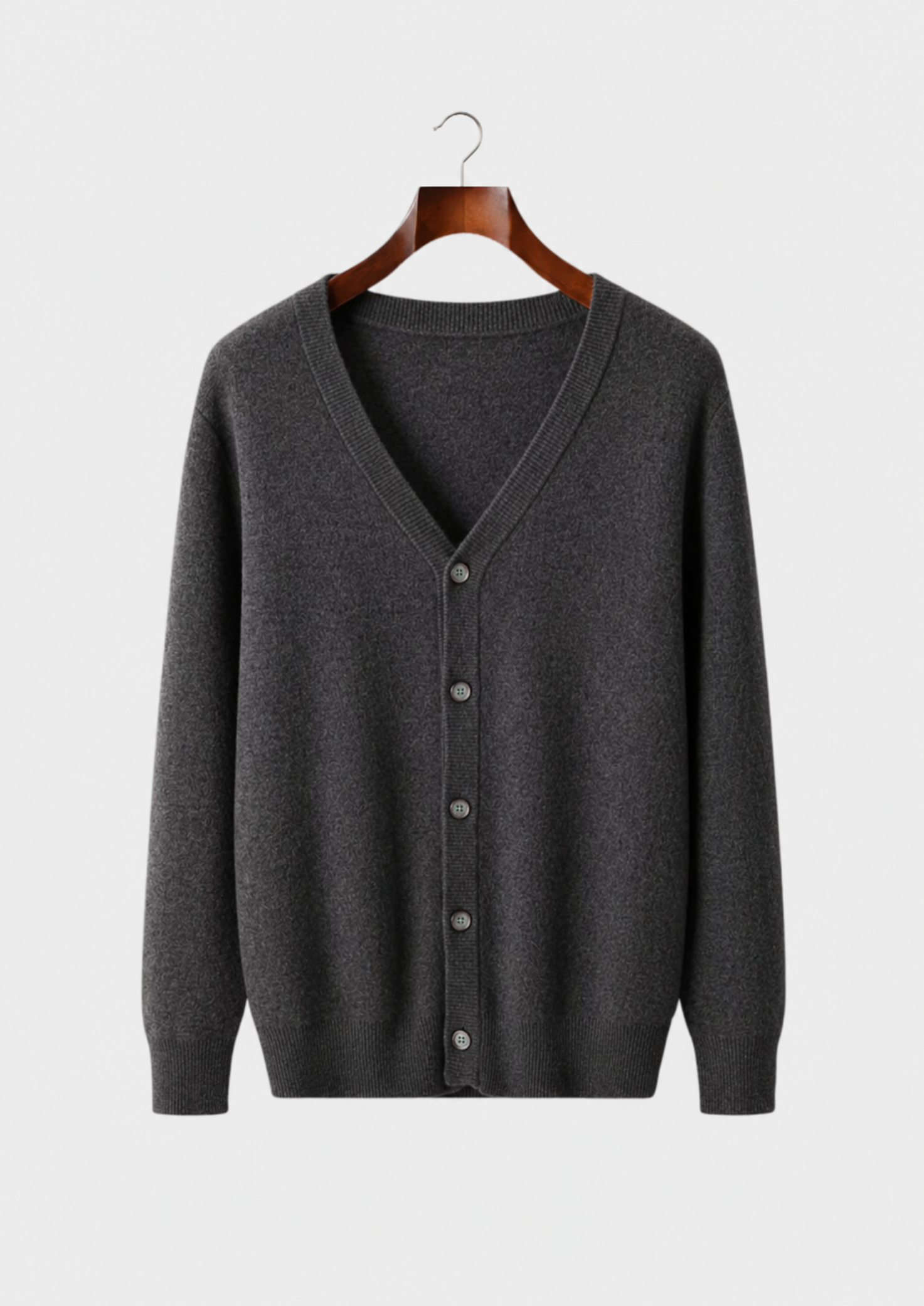 Men’s V-Neck Cardigan with Button Closure