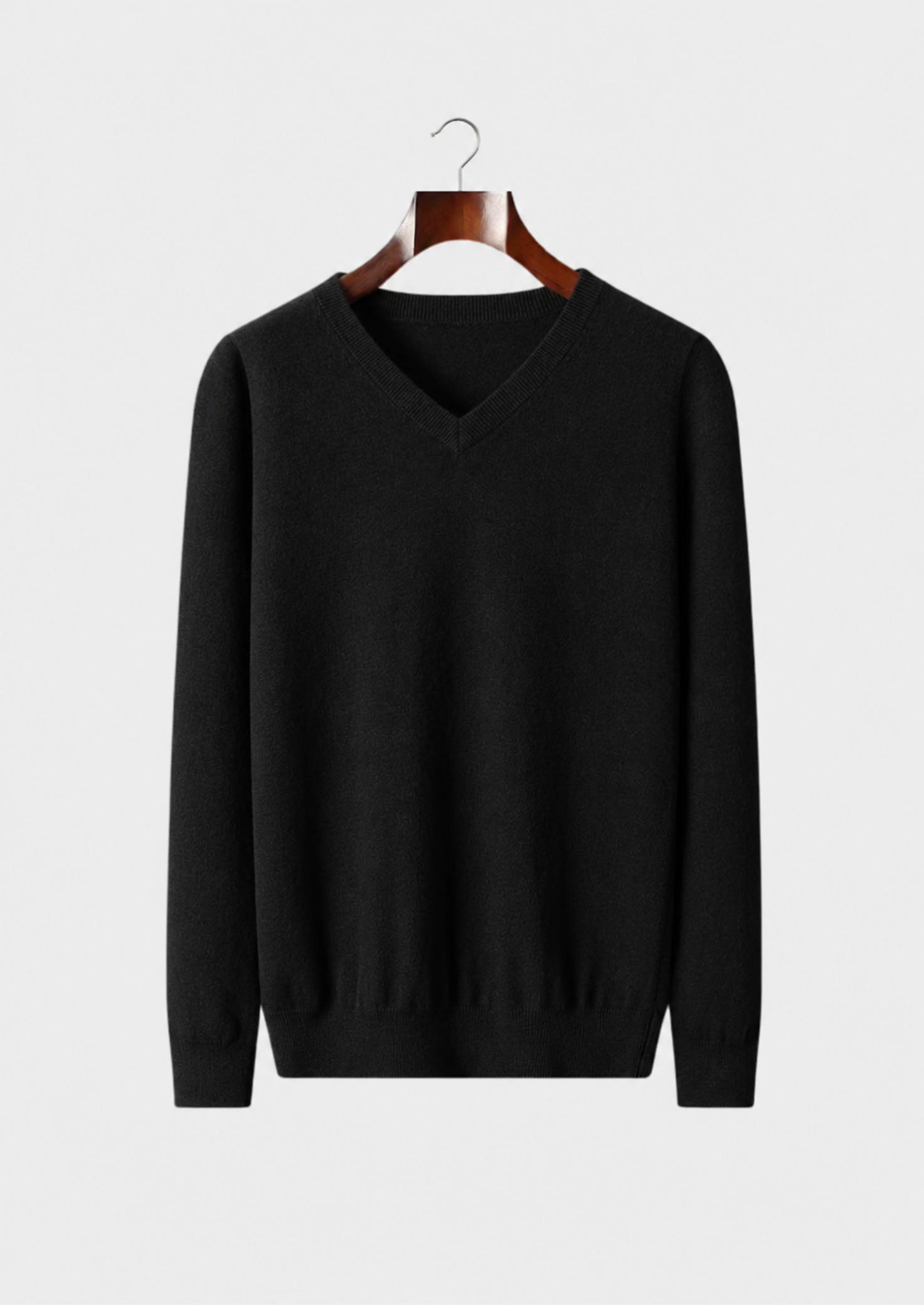 Men’s V-Neck Sweater with Long Sleeves