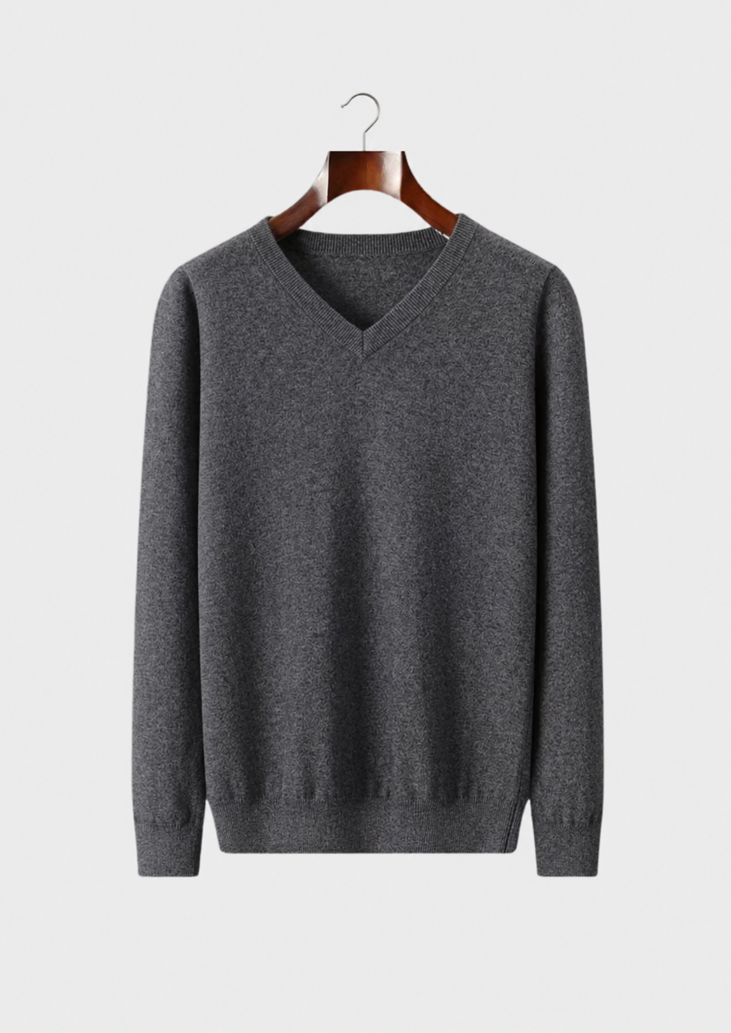 Men’s V-Neck Sweater with Long Sleeves