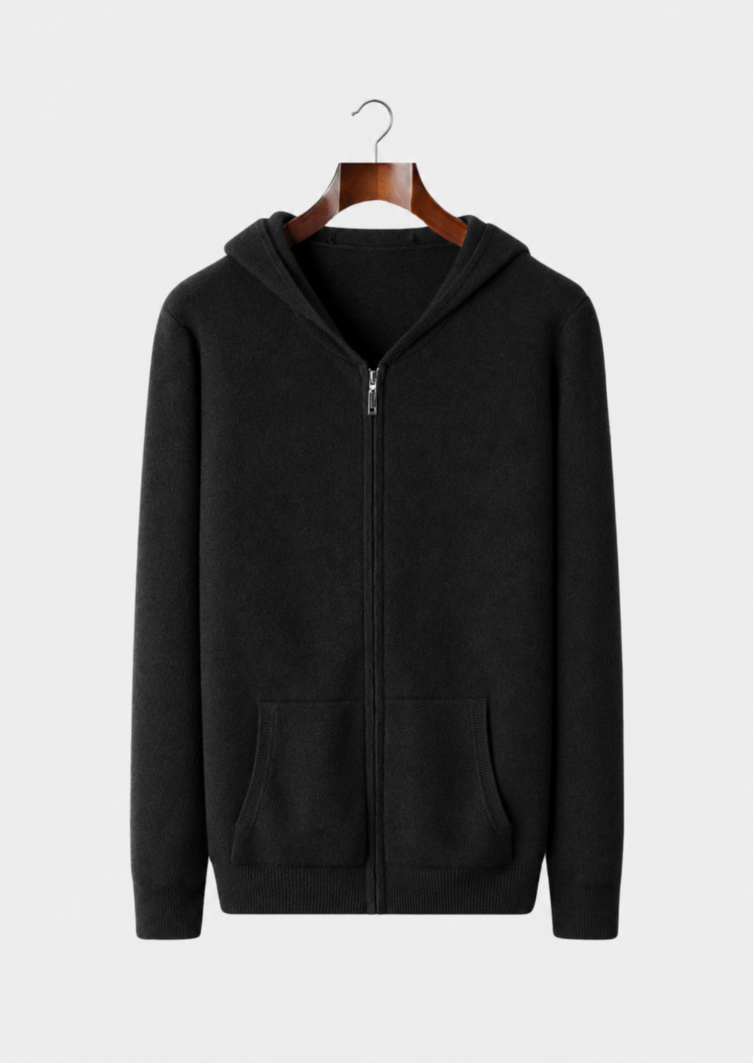Men’s Zip Front Hoodie with Side Pockets
