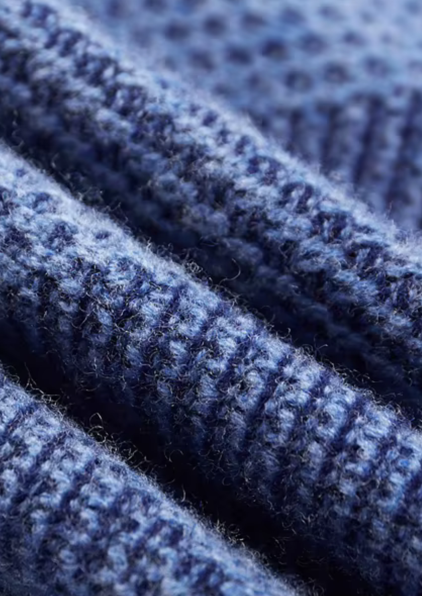 Men’s Two-Tone Patterned Jumper with High Neck